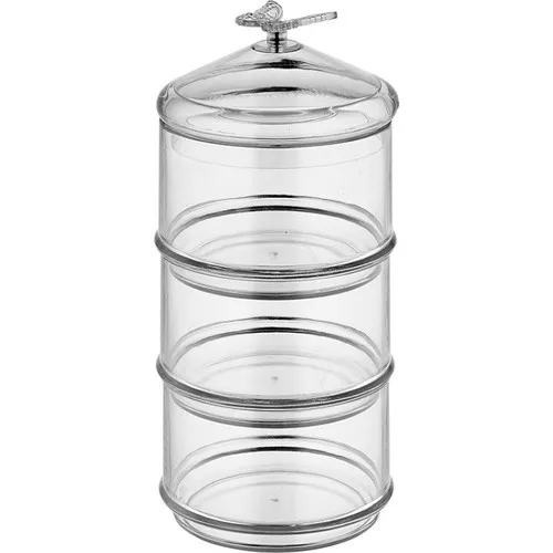 EW's Kitchenware Transparent 3'lü Sugar Bowl