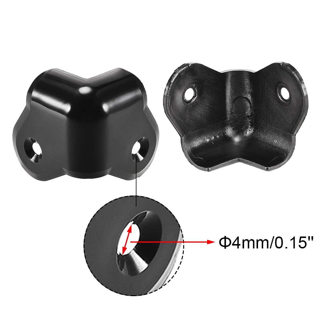 4pcs Speaker Corner Protectors Angle Rounded Protector Cabinets Edge Corner Speaker Stackable Guard Wrap 1.37\'\' Case Protection