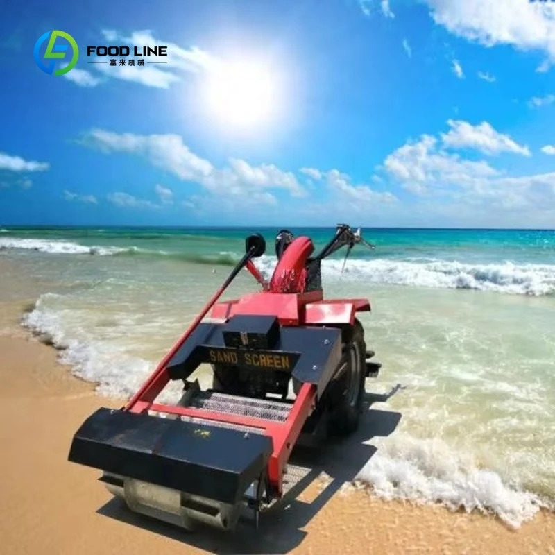 Customized Beach Cleaner Machine Sand Screen Beach Sand Cleaning Equipment For Seaside Spot Beach Resort Municipal Sanitation
