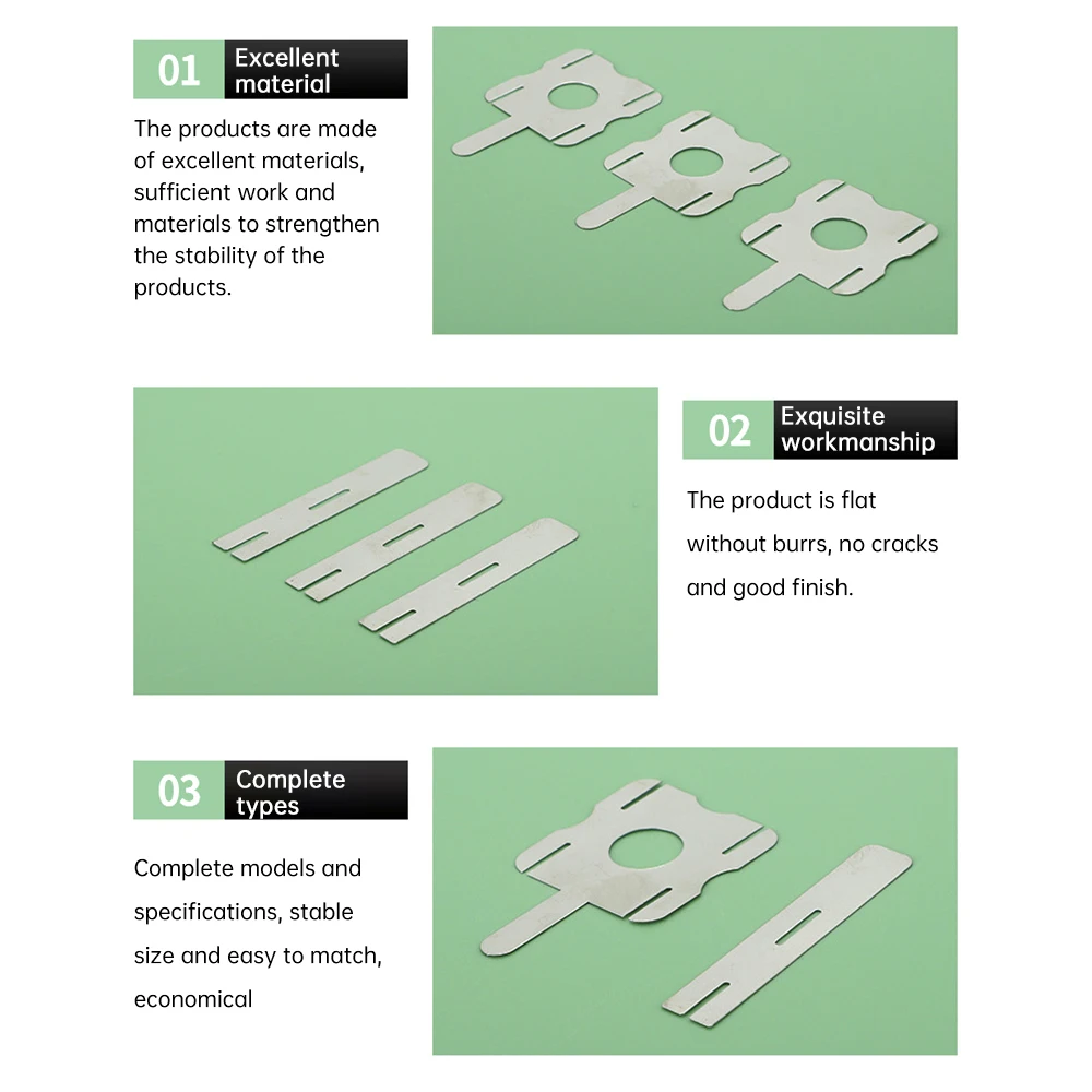 30Pcs Lithium Battery Pack Shrapnel Connector 0.18mm Battery Connect Nickel Plate Stainless Steel Spot Welding Machine Accessory