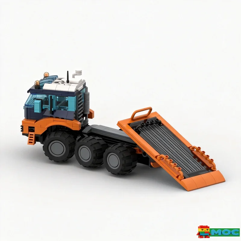 321PCS Arctic Exploration Truck with Diving Boat Transporter Building Blocks Polar Rescue Vehicle Assembly Gift For Collectors