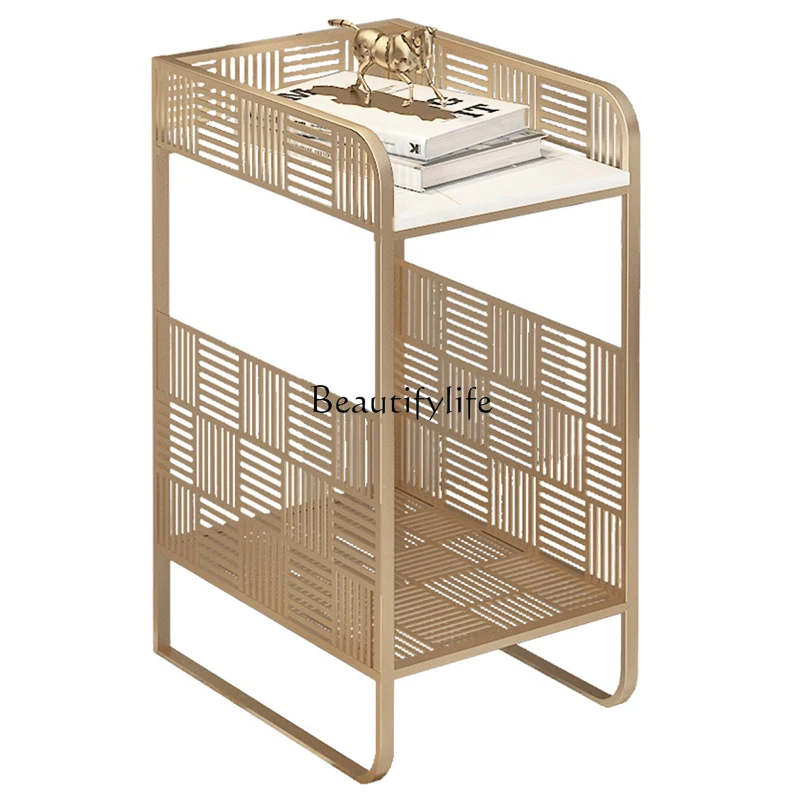 Small simple modern light luxury home bedroom mini ultra-narrow wide bedside cabinet