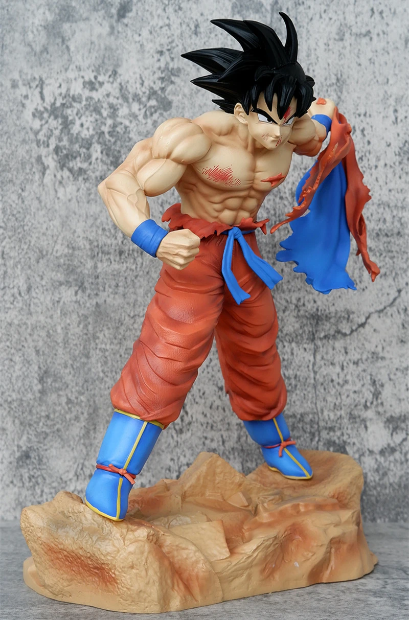 33cm Anime Dragon Ball Z Super Saiyan Son Goku Battle Statue PVC Action Figure Collection Model Kids Toys Doll Gifts