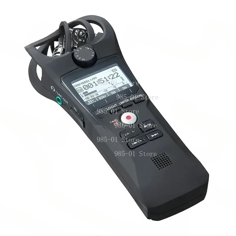 Stereo audio recorder with built-in microphone, portable recording pen ideal for interviews and SLR video recording