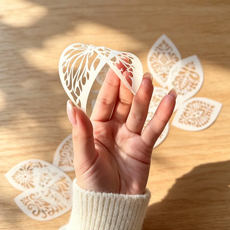 YOMDID 20pcs Leaf-Shaped Mandala Painting Stencils  For Mandala, Decorative Patterns, Dot-Painting And DIY Art Creations