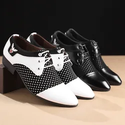 Men Formal Leather Shoes Spring and Autumn New Fashion Designer Luxury Pointed Toe Men Leather Oxford White Casual Formal Shoes