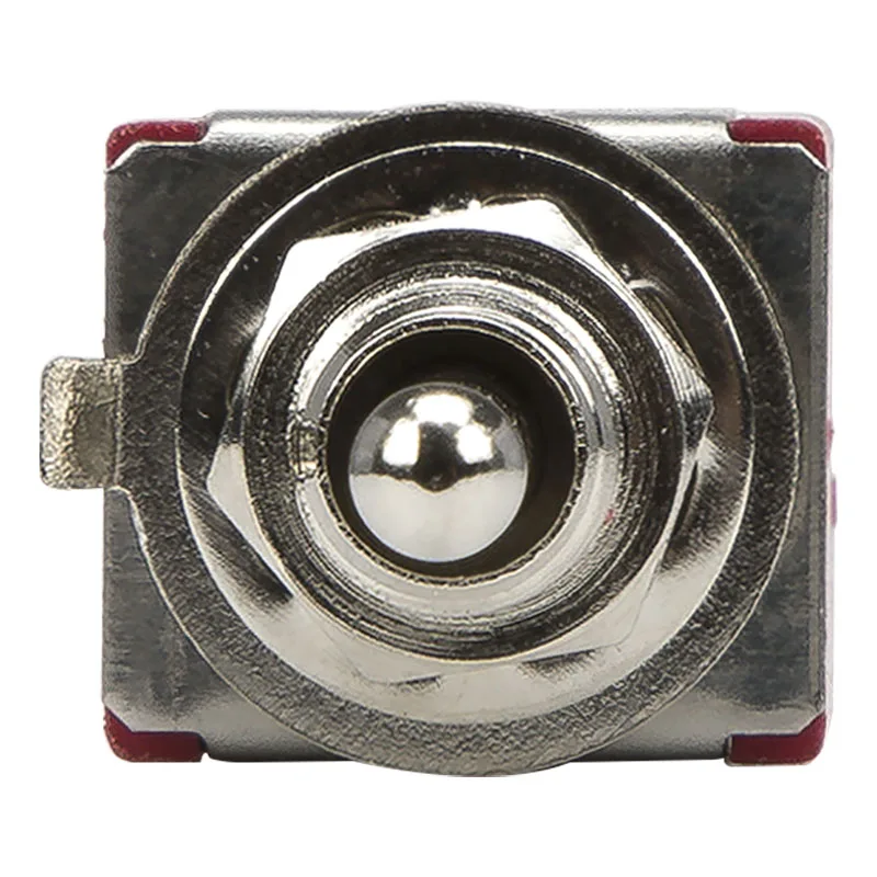 10 sztuk/partia MTS-213 perforate średnica 6 mm 1 strona samoblokujący 1 boczny reset 6 pin ON-OFF-(ON) DPDT 3 pozycje przełącznik dwupozycyjny