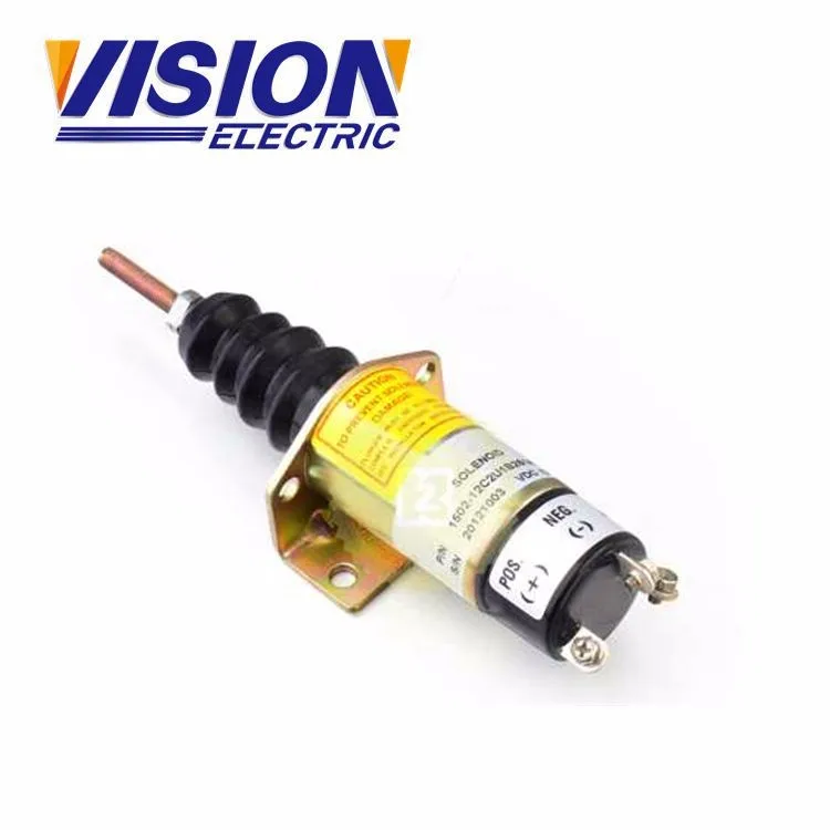 For Doosan stop solenoid  pump 12v 1502-12C2U1B2 1502-24C2U1B2 24v electric fuel pump for diesels engine