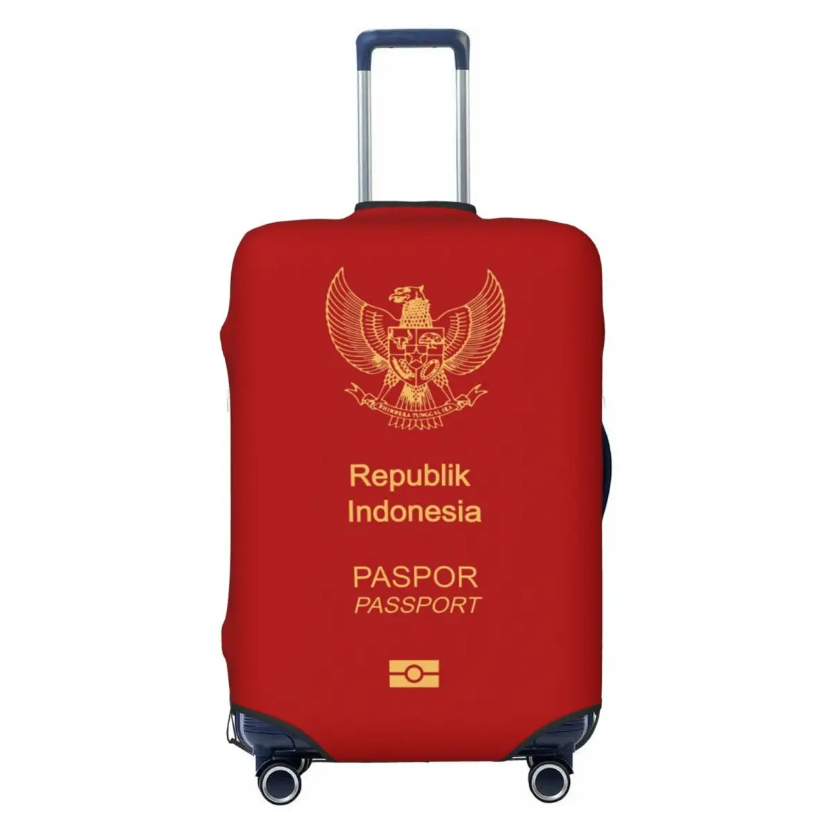

Indonesia Passport Travel Luggage Cover Dust Proof Suitcase Cover Protector Fit 18-32 Inch