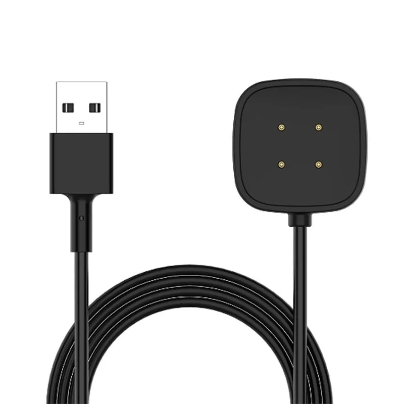 Cargador USB de 1m, Cable de Carga para Reloj Inteligente, Base y Accesorios para Fitbit Sense/Sense 2/Versa 4/Versa 3