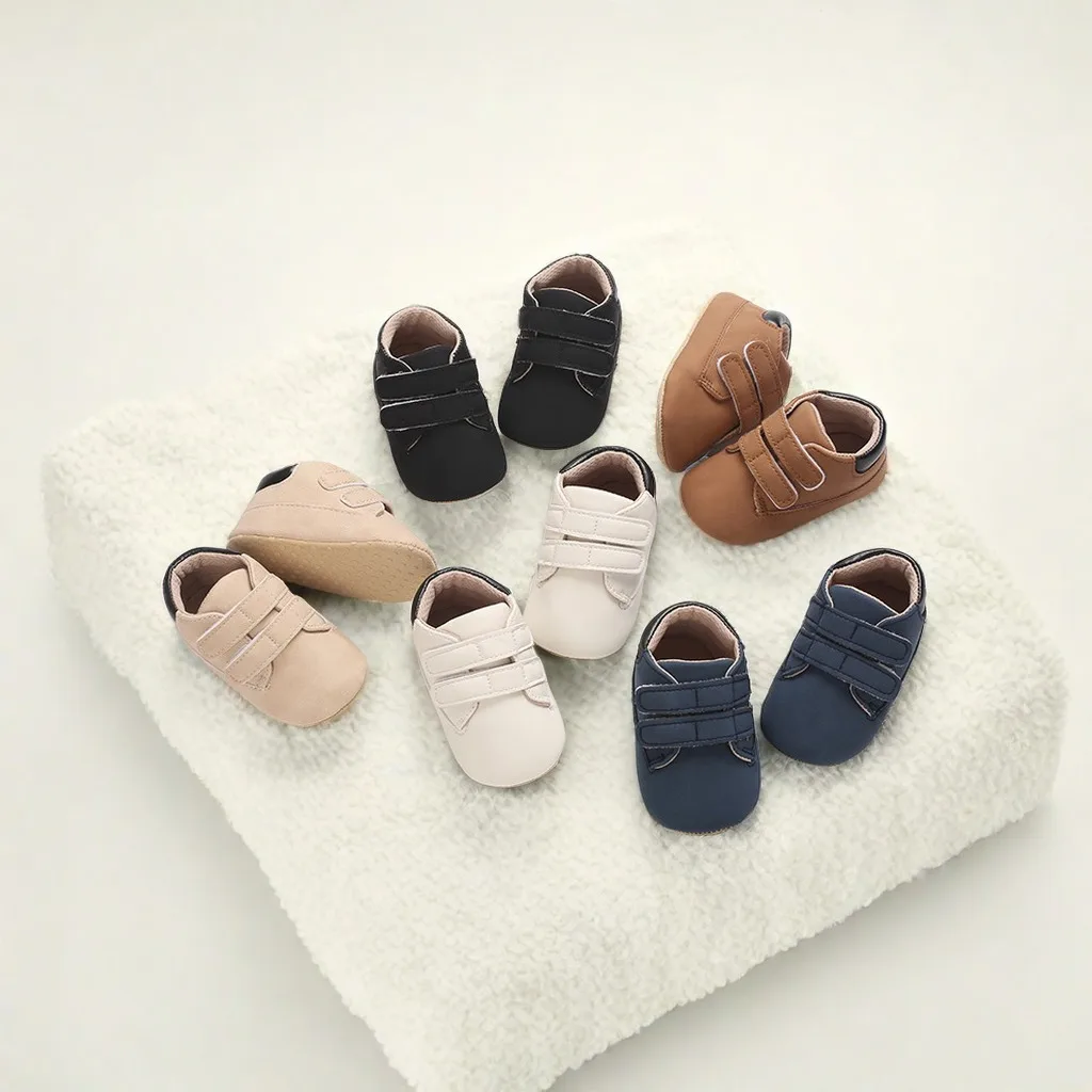 Fashionable New British Style Baby Shoes Casual Sports Shoes Soft Sole Anti Slip Breathable Baby Walking Shoes