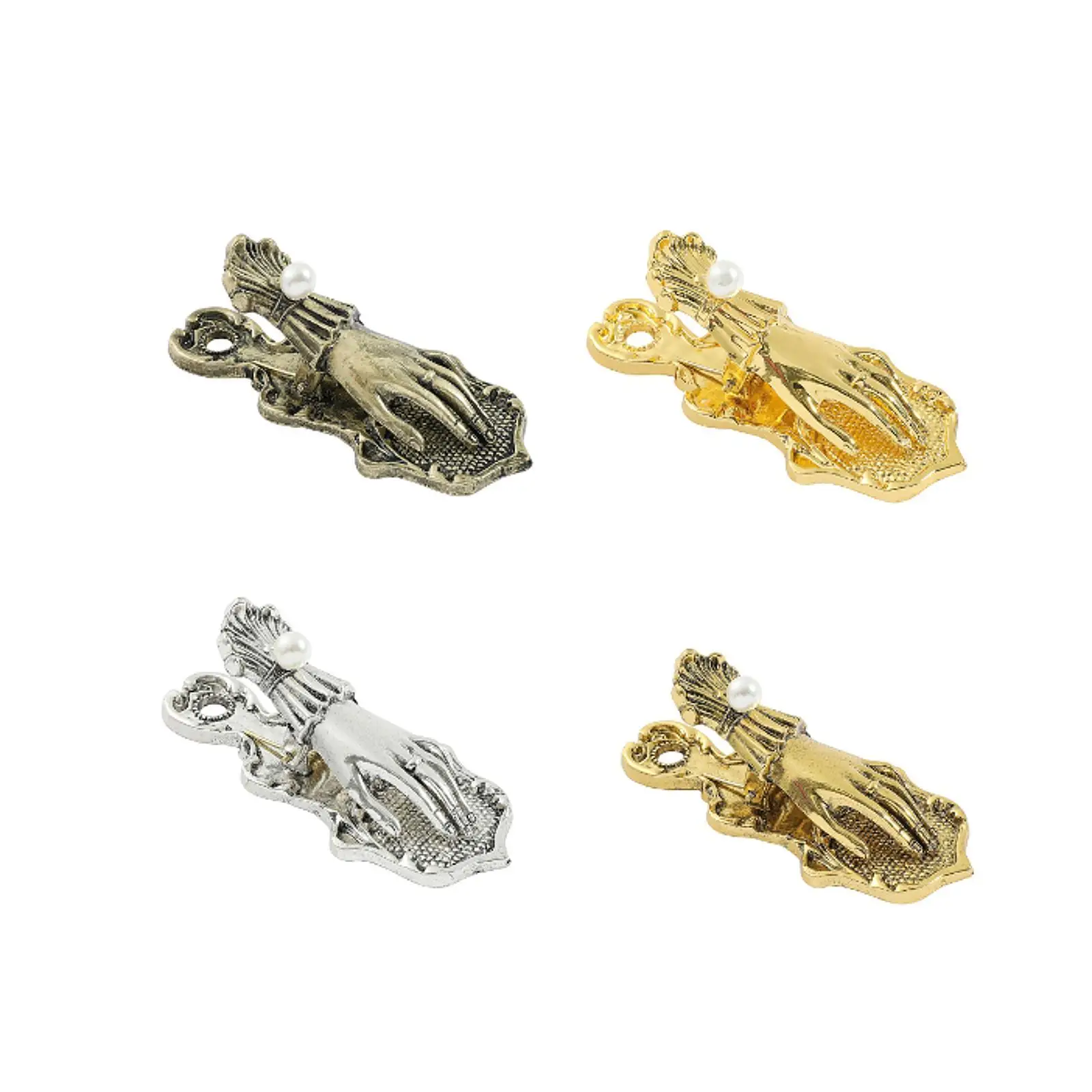 Hand Shaped Paper Clamp Multifunction Vintage Style Crafts Page Marker Clamp for