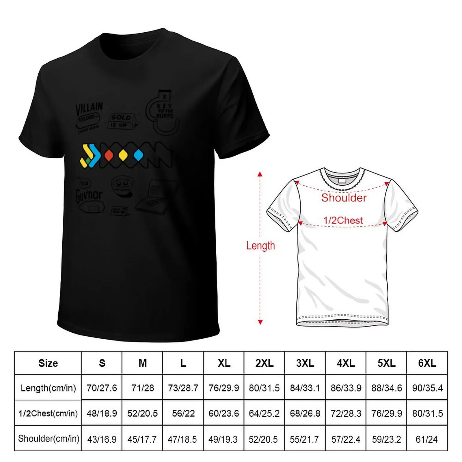 JJ DOOM Key To The Kuffs T-Shirt Basic Casual Wear Short Sleeve Top