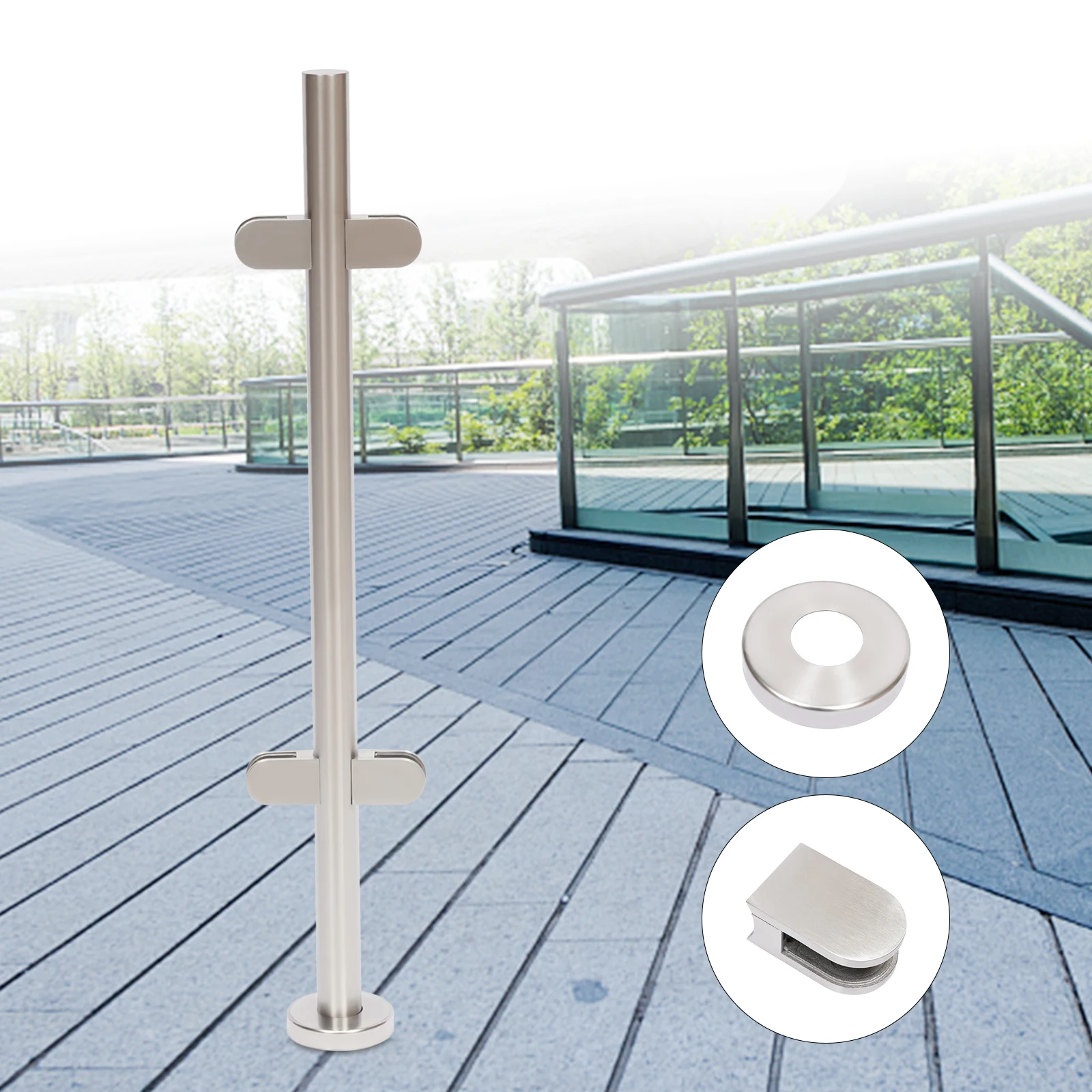 Great Durability Stainless Steel Railing Post 90cm/110cm for Attic Guardrails and Various Guardrails Safety Protection Tools