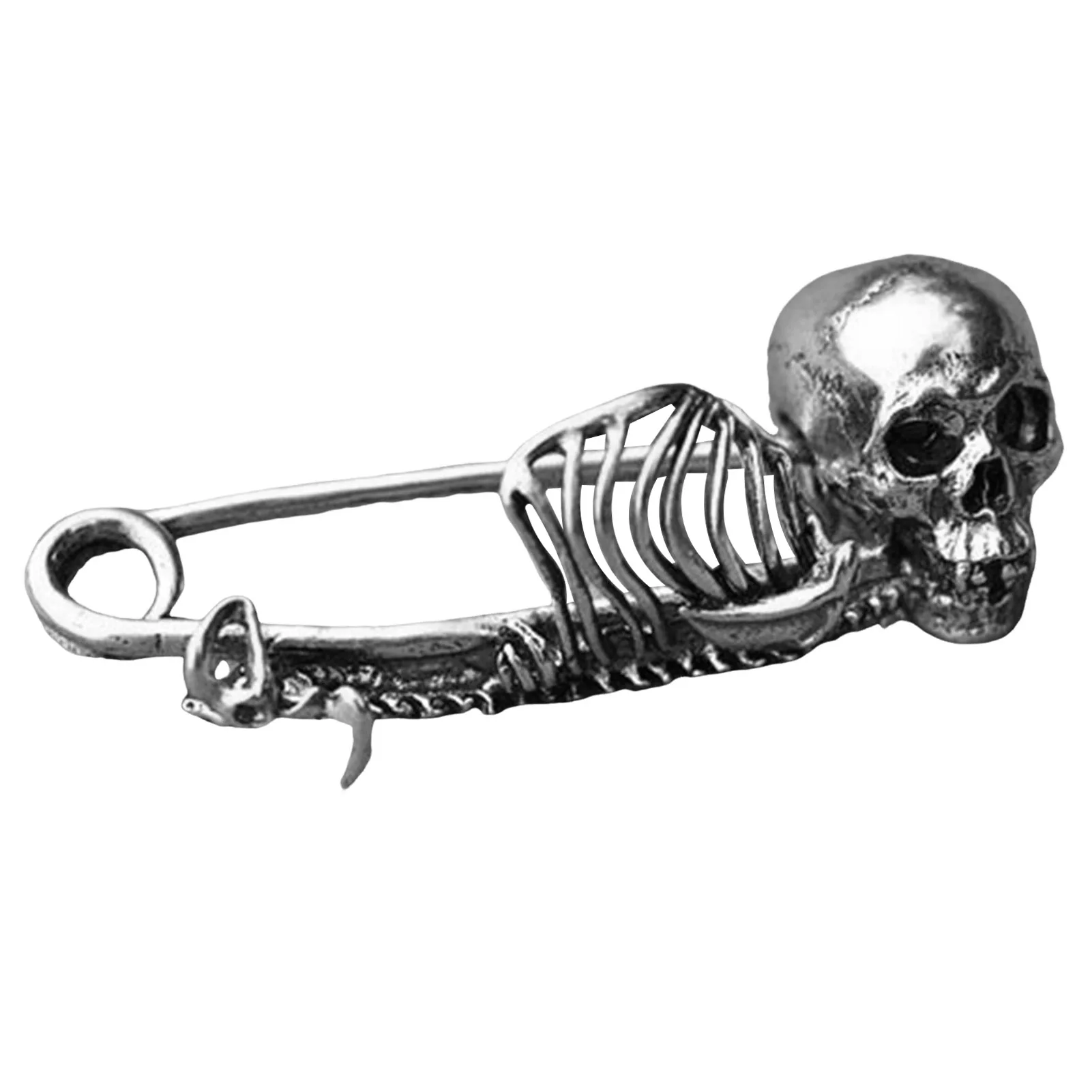 Gothic Style Skull Lapel Brooch Delicate Vivid Skull Brooch Badge Pin Suitable for Pins Collector Gifts