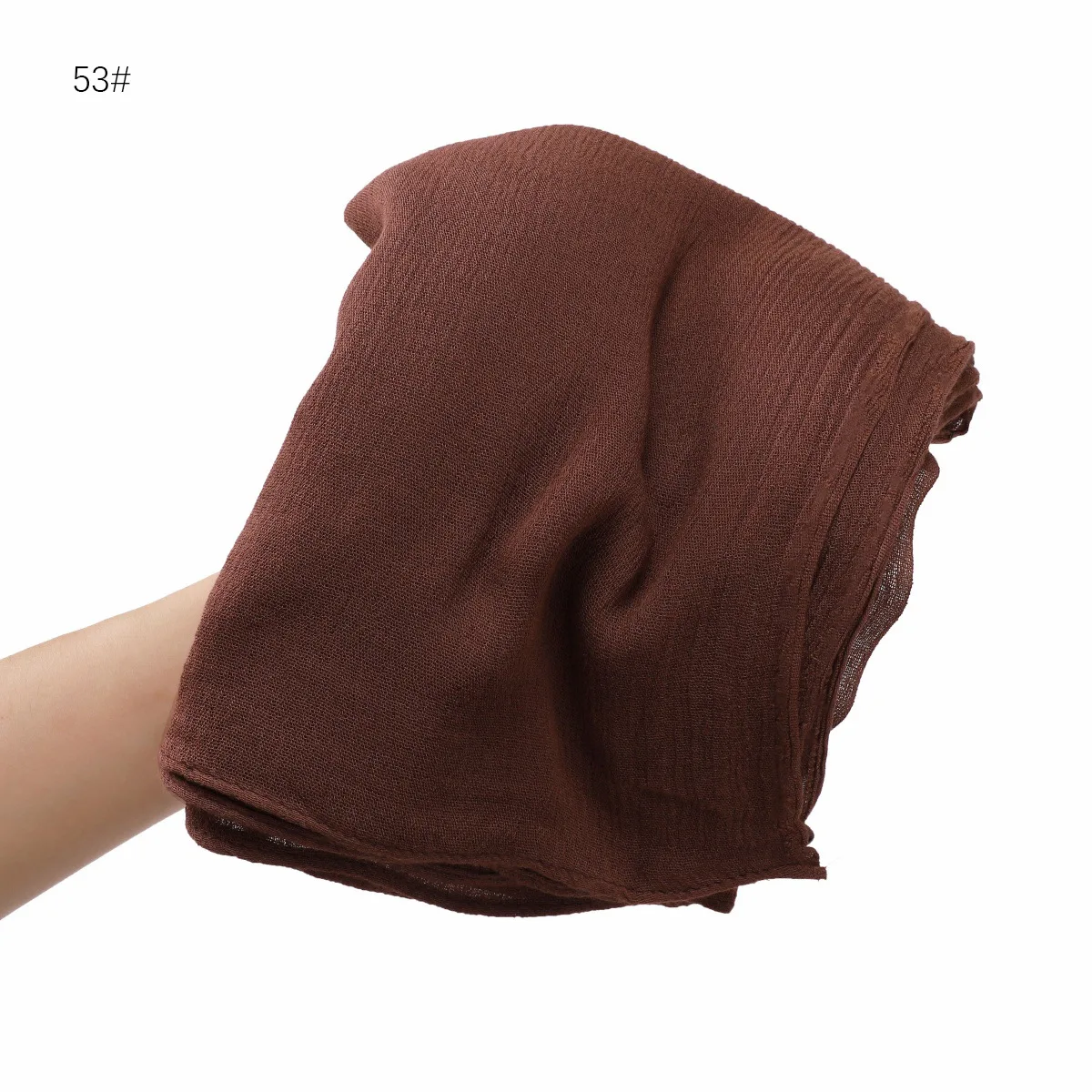 Frauen große Größe einfache feste Baumwolle Rayon Falte Hijab Schal Dame hochwertige Wickel und Schals Musulman Stirnband islamischen Turban