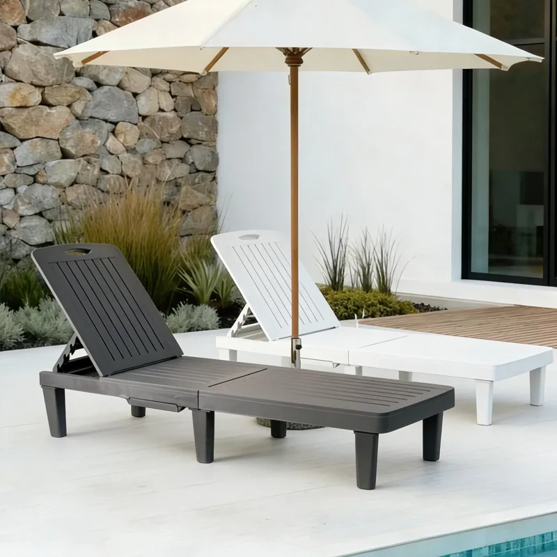 Outdoor Lounger Villa Courtyard Swimming Pool Beach Chair Outdoor Outdoor Open Air Foldable Adjustable Lounger