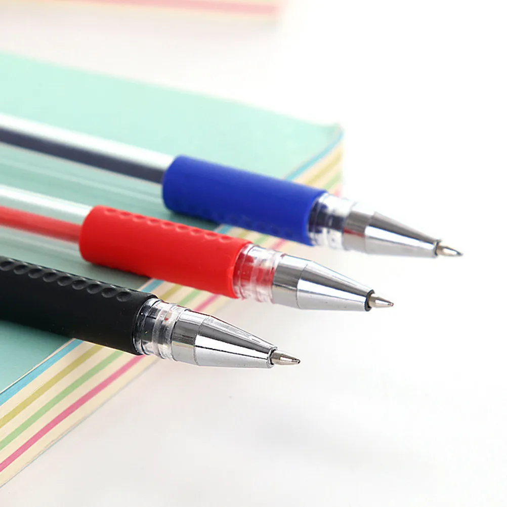 

12Pcs Gel Ink Pen Set 0.5mm Fine Point Smooth Writing Ergonomic Grip Office School Supplies Blue Black Red