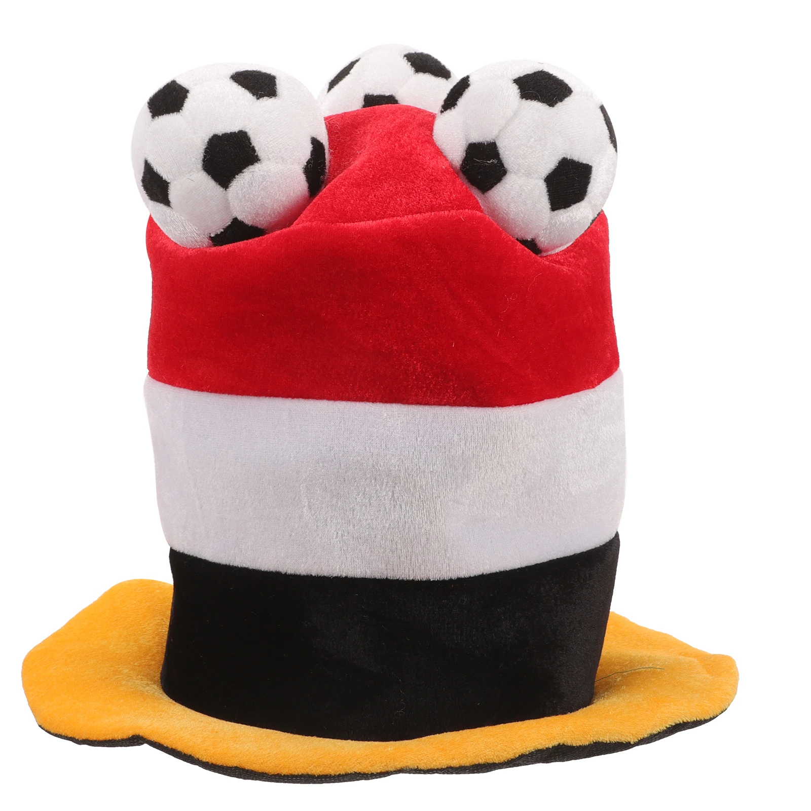 

3D Football Design Cloth Hat Carnival Festive Party Decorative Soccer Cap Cheer Fans Costume Prop Sports Competition Headwear
