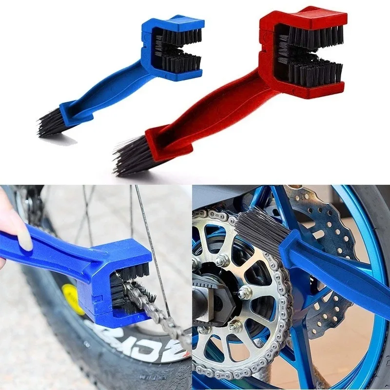 

Motorcycle Chain Brush Cleaner Plastic Bike Bicycle Moto Brush Cycling Clean Chain Cleaner Outdoor Scrubber Tool for Road Care