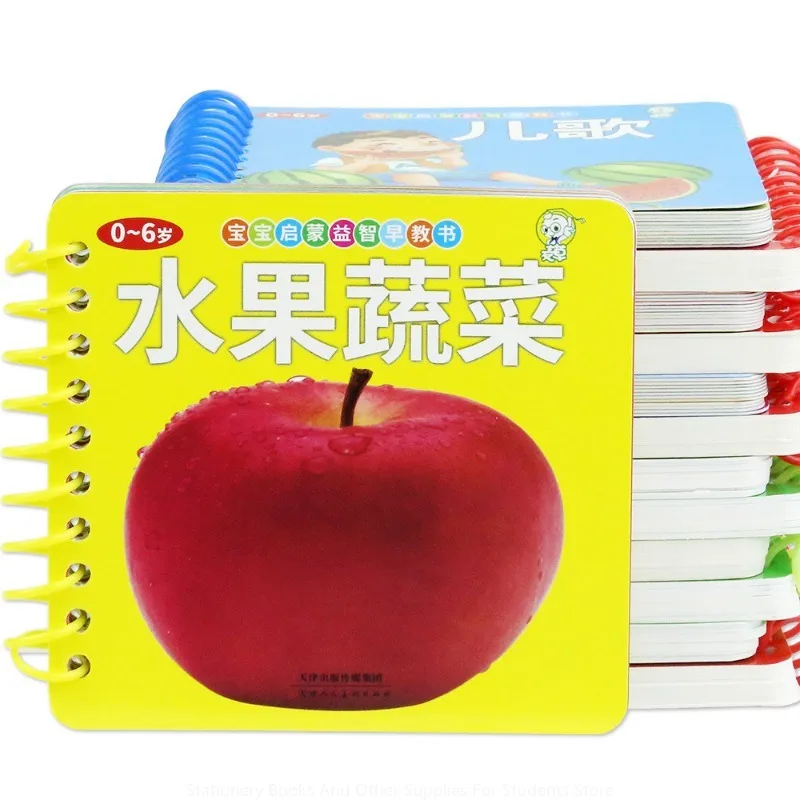 24Books Toy cards infant early education books children reading pictures and reading books 0-3 years old baby can not tear