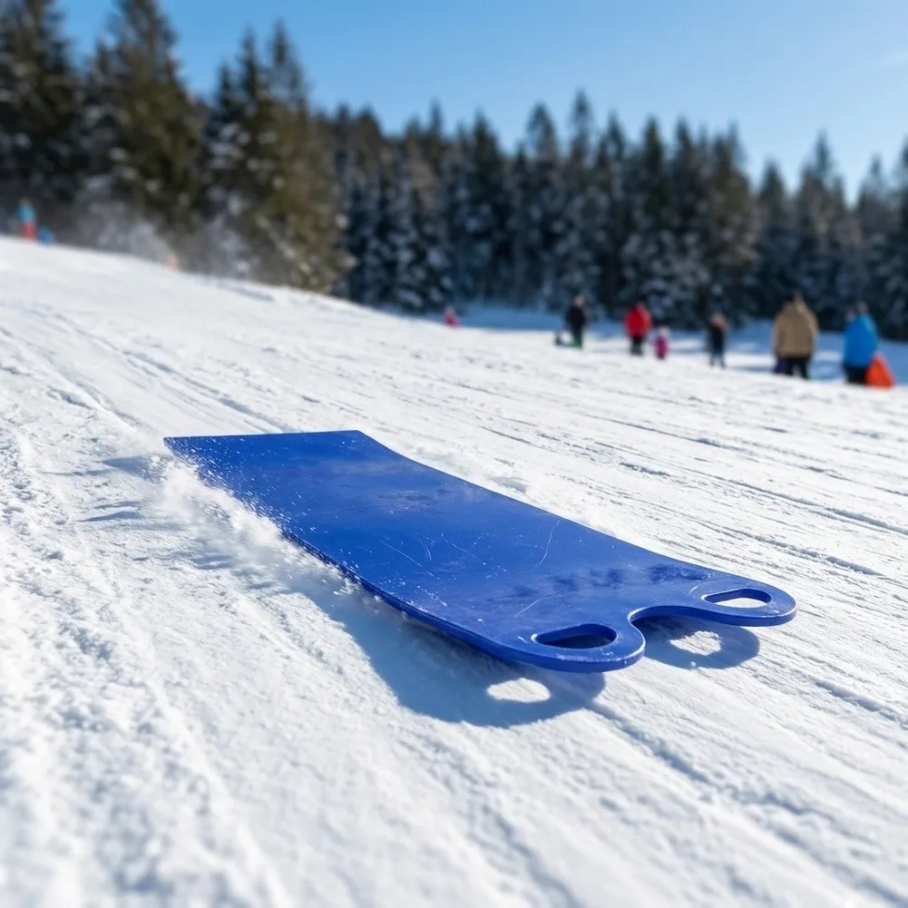 Flexible Snow for sled for and Adults - Roll-Up Design Made from Cold-Resistant Plastic for Winter Outdoor Activity
