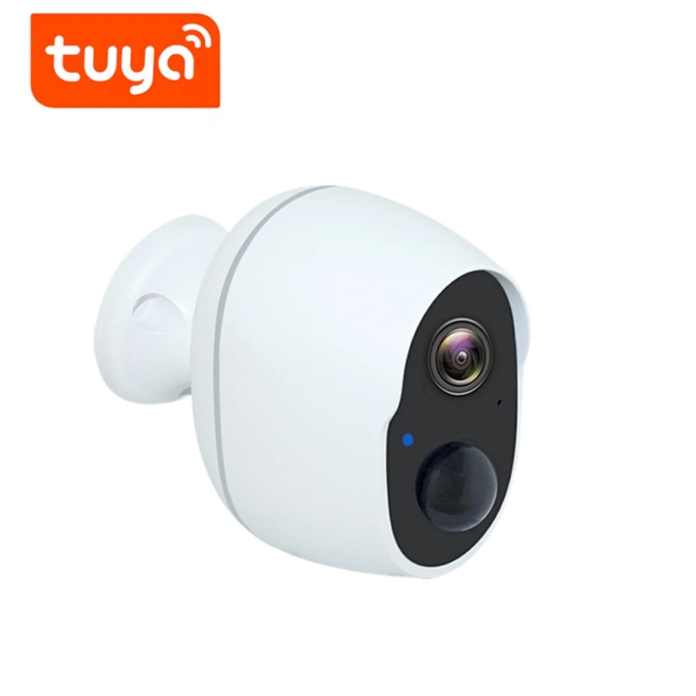 Dropshipping 135 Wide Angle Tuya Wifi Battery Camera Dome Pet Baby Monitor Video Surveillance Security Digital Mini Camera