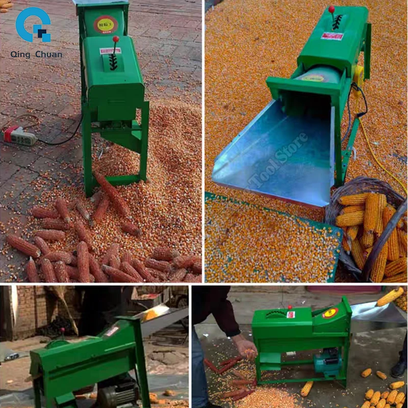 Corn Thresher Household Adjusting Gears Fully Automatic Corn Separation Machine
