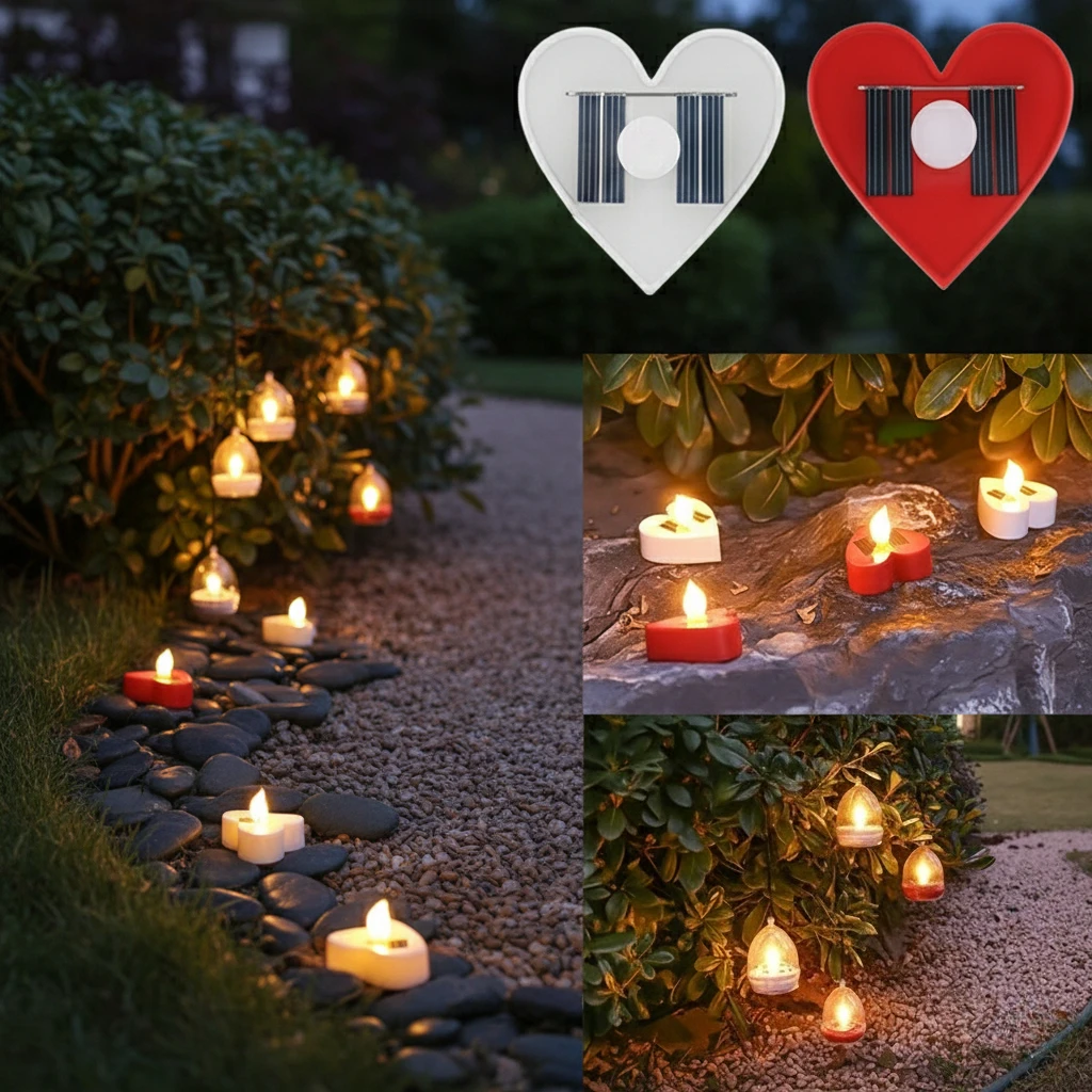 

Солнцезащитные беспламенные фонари, набор светодиодных свечей, устойчивый к атмосферным воздействиям дизайн, улучшающий вечернюю атмосферу, двор, балкон, украшение для мероприятия