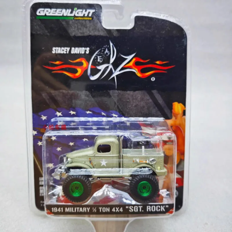 

Greenlight масштаб 1:64, 1941 год, военный 1/2 ТОН 4X4, зеленый машинный сплав, имитация модели автомобиля, статическая коллекция, сувенирный подарок
