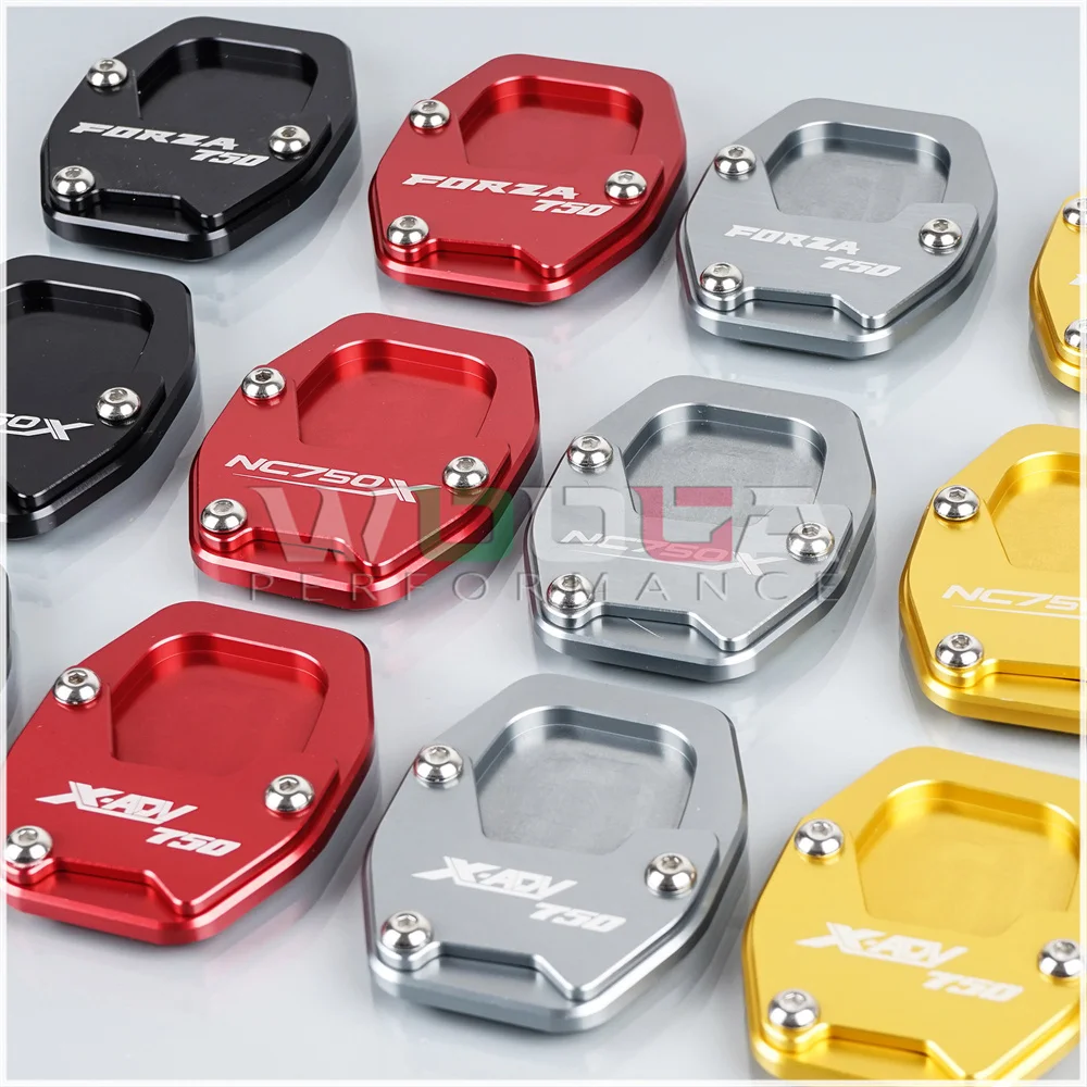 Almohadilla de soporte lateral para motocicleta X-ADV 750, para Honda Forza NSS 750 2021 + placa, soporte ampliador, extensión NC750X