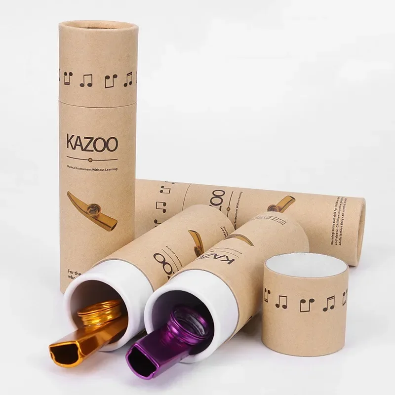 New Kazoo Box Metal Kazoo Paper Storage Holder Mouth Blowing Musical Instrument Accessories Organizer Accompaniment Instrument