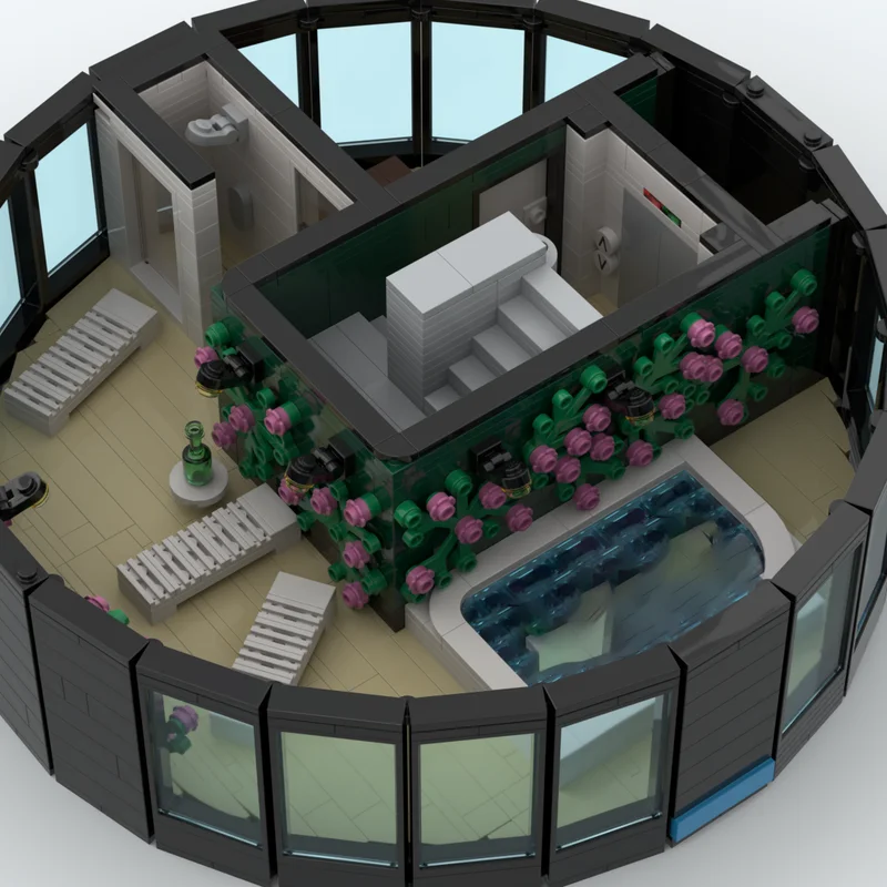 Modelo de película Moc, bloques de construcción, Hotel Imperial, modelo Modular, tecnología de ladrillos DIY, vista de calle de ciudad, juguete creativo, regalos de vacaciones