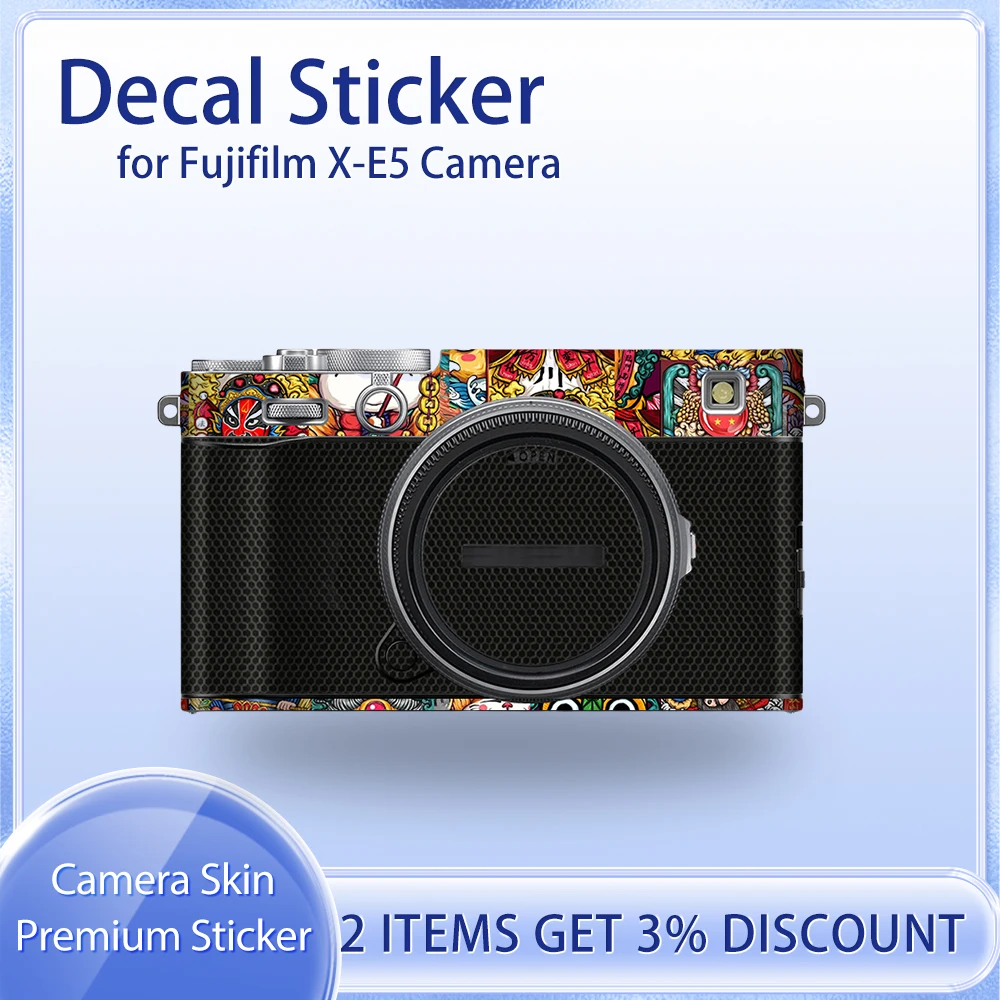 

XE5 Decal Skin For Fujifilm Fufji X-E5 XE5 XE4 Camera Sticker Wrap XE5 Camera Skin X-E5 Protective Film Protector Cover Film