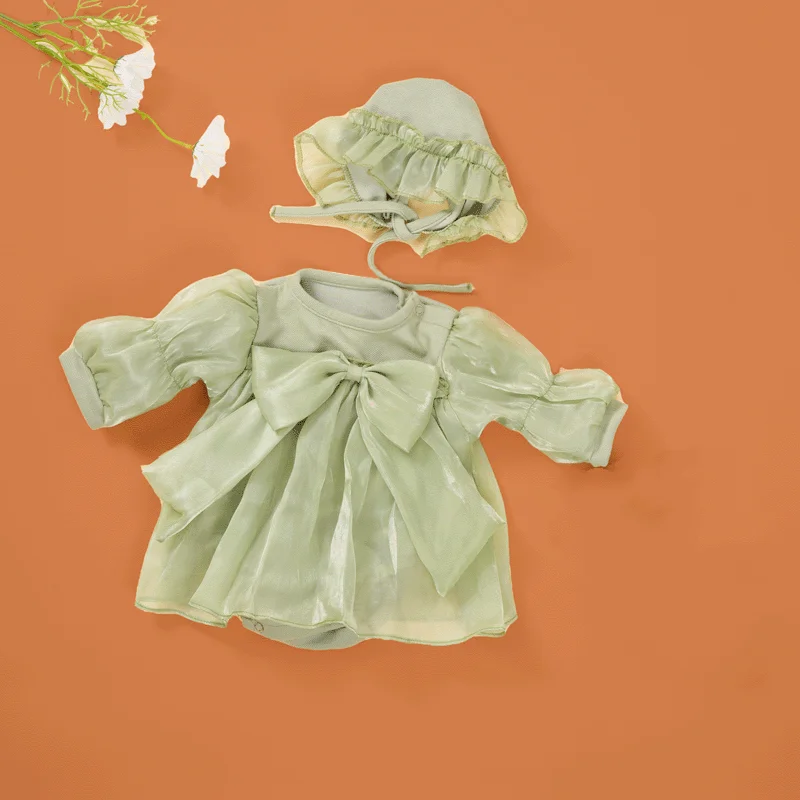 55cm Doll Clothes Kawaii Dress for Reborn Girl Doll Accessories Skirt and Hat for 22inch Doll Clothes Hoodie Doll Accessories
