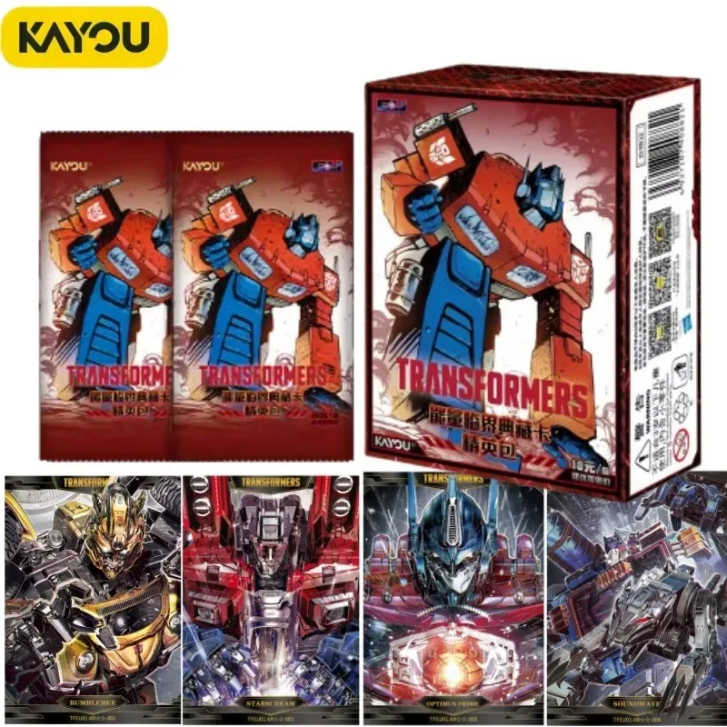 KAYOU Genuine Transformers Episode 1 Elite Pack Energy Critical Collection Card Anime Peripheral Collection Card Toy Gift