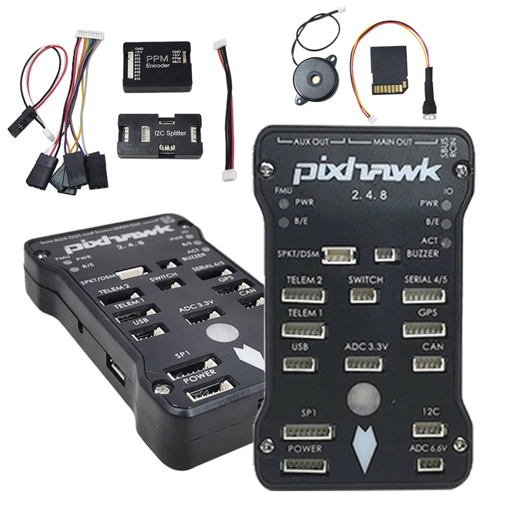 Pixhawk PIX 2.4.8 32 บิต Flight Controller Autopilot PIX ชุดสําหรับ RC Drone Quadcopter/6-8 แกน Multirotor