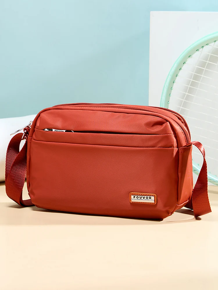 

Сумка через плечо из ткани быка Fouvor, женская легкая парусиновая сумка на одно плечо, новинка 2025 года, модная маленькая квадратная сумка