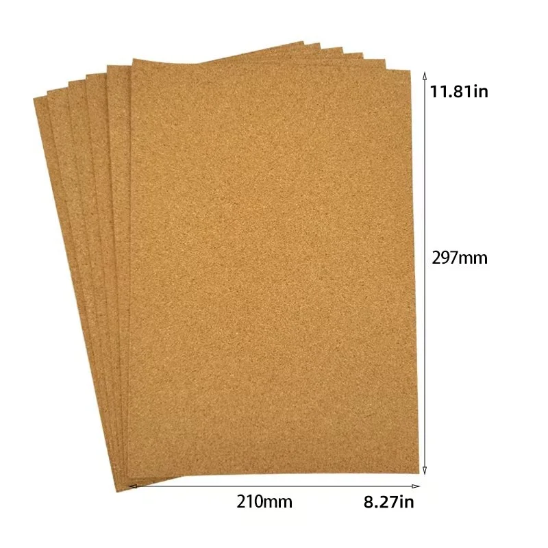 2/4/8Pcs Cork Board 11.81X 8.27inch , 2mm Thick Brown Cork Board Rectangular Wood Block Suitable for Bulletin Boards, Wooden Mats, Coasters, Placemats, Office, Kitchen, Restaurant, DIY Craft Materials image 6