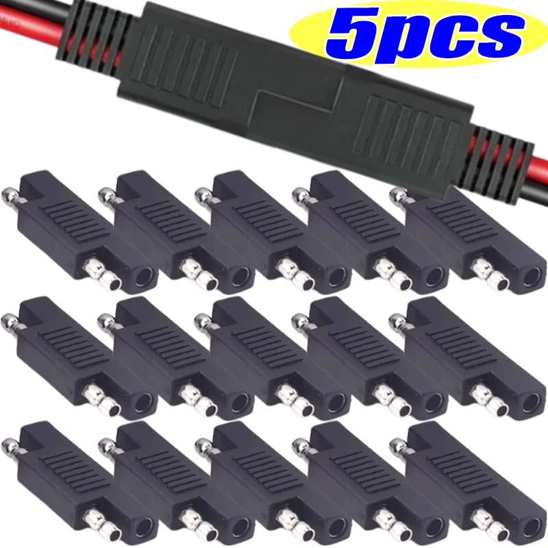 

5/3/1pcs SAE Polarity Reversal Adapter Motorcycle SAE To SAE Connector for Solar Panel Battery Charger Maintenance Accessories