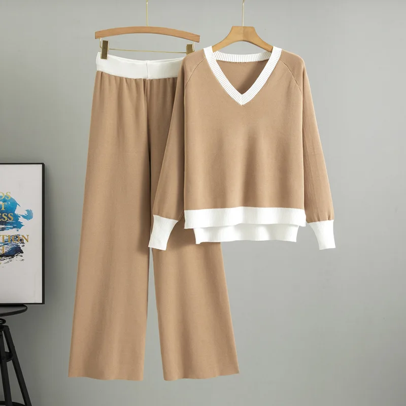 

Faionable Loose Casual Women's Sweater Set Hoodie Autumn Winter New Arrival Comfortable Breathable Clothing Set