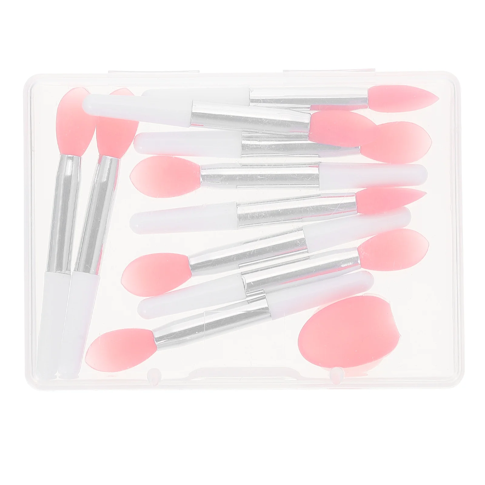1Set Comfortable Grip Silicone Lip Brush Set for Daily Makeup Helps Create Charming Attractive Facial Makeup Looks