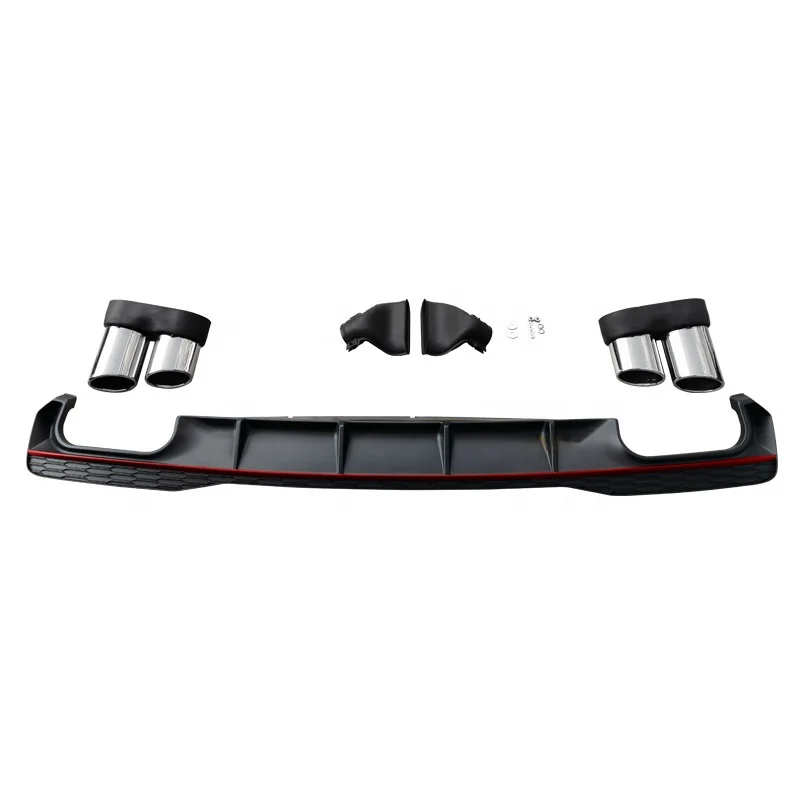 S7 diffuser with tailpipe for Audi A7 refit to Audi A7 S line high quality rear bumper diffuser 2019-IN