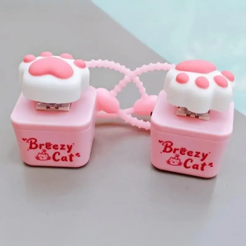 Mini Cat Paw Click Keyboard Button Fidget Keychain Toy for Boredom Killing Anxiety Relief All Ages