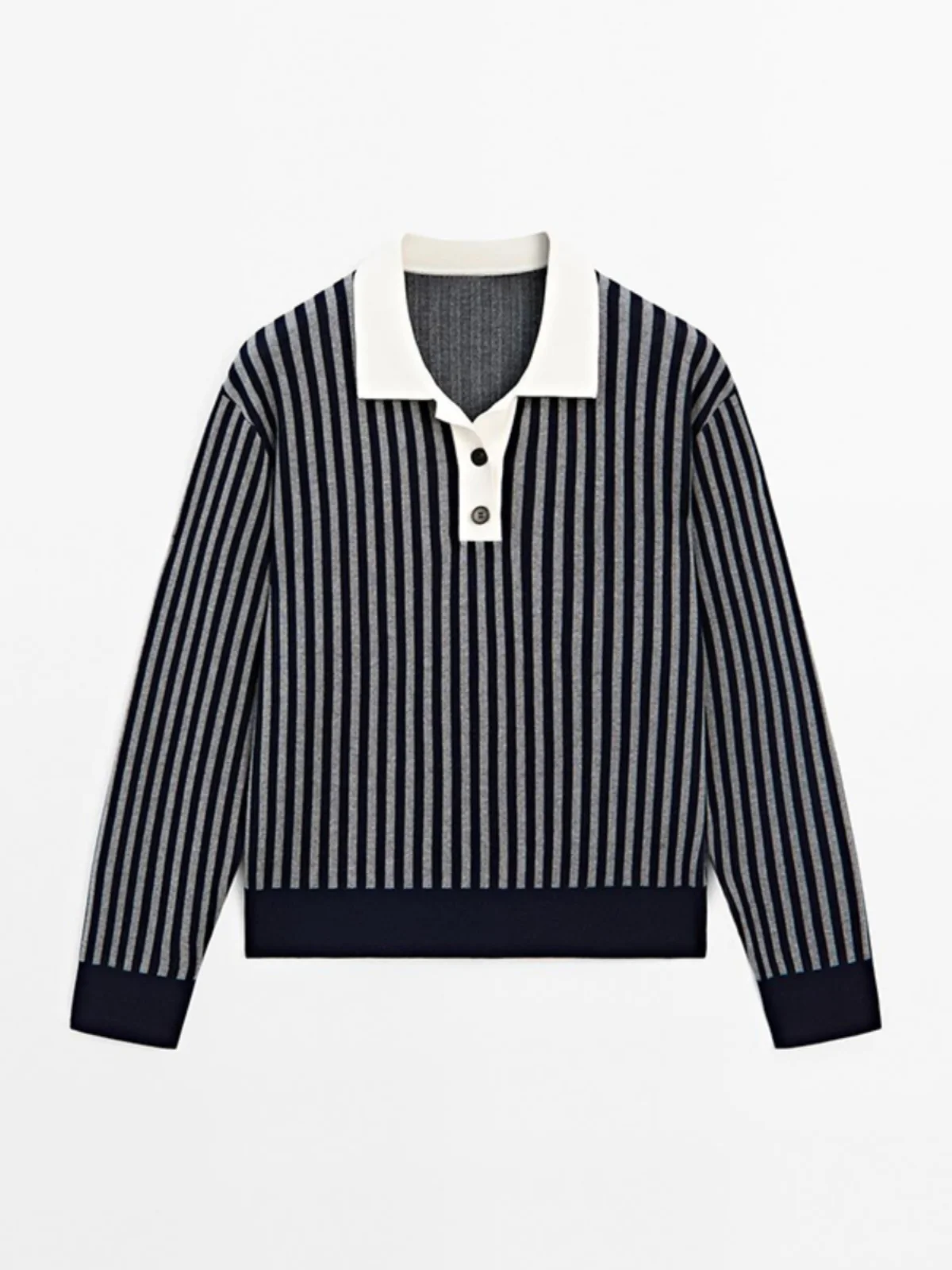 lectual Commuter Sle Women's  Ne Striped Knitwear Cotton Long Sve Crew Ne Pullover Spring Faion 2025