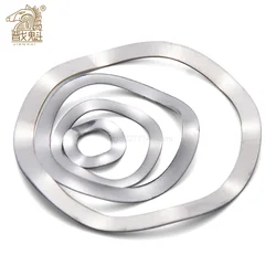 5-100Pcs 304 Stainless Steel Three Wave Washers Spring Washer M3 M4 M5 M6 M8 M10 M12 M14 M16 M19 M23 M25 M27 M31 M39 M41 M51