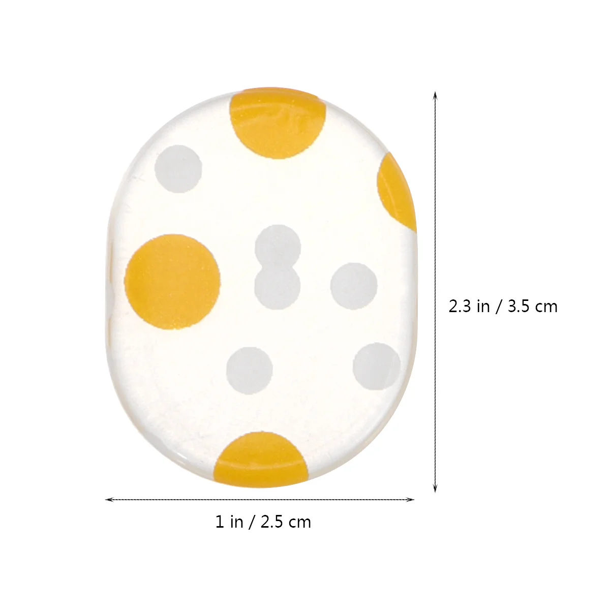 

6Pcs Silicone Self-Adhesive Drum Snare Mute Mat Damper Gel Pad for Controlling Unnecessary Ringing Yellow Dots