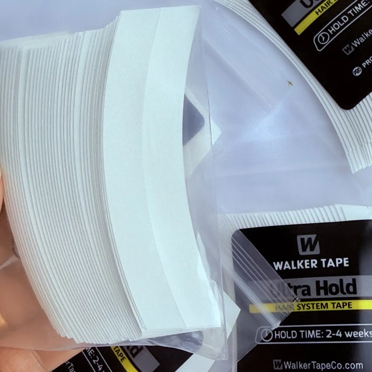 

36PC Curved walker tape Double-sided ultra hold tape hair system tape Hold Bonding Glue For salon Lace System and men's Toupee