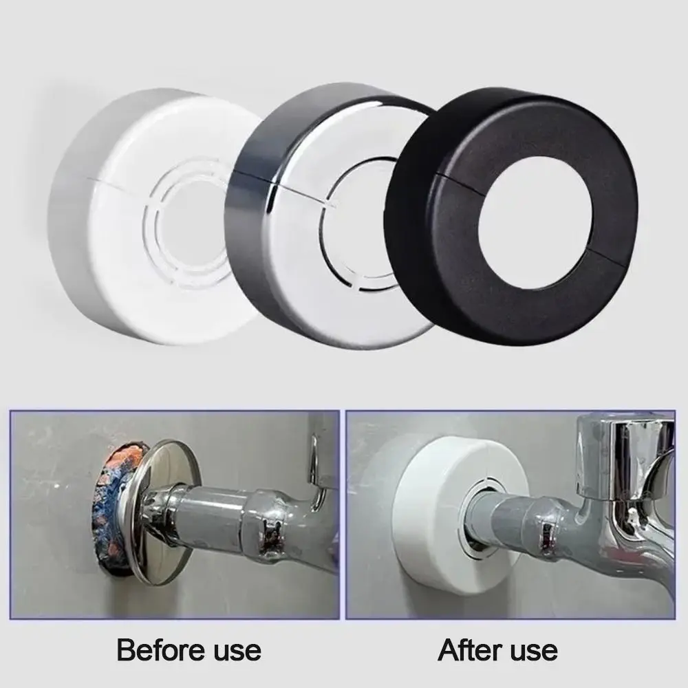 Useful ABS Shower Faucet Cover Adjustable Plating Faucet Decorative Cover Wall Flange Faucet Accessories Shower