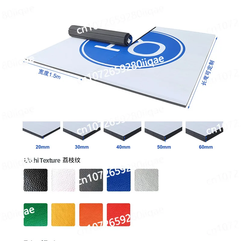 

Нескользящий коврик для ушу, санда, дзюдо, боевой профессиональный тренировочный спортивный коврик для бокса, рулонный коврик XPE, напольный коврик для тхэквондо